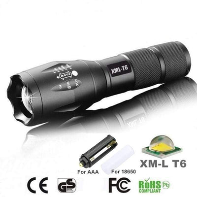 Survival Gears Depot Flashlight Aluminum Zoomable LED Flashlight